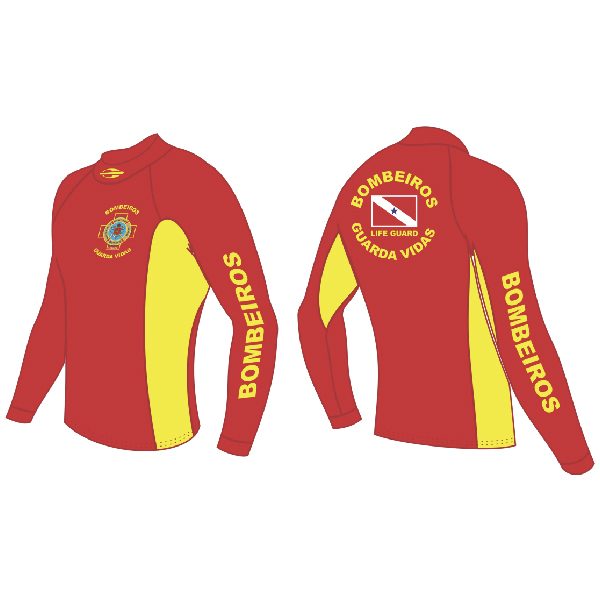 CAMISA GUARDA VIDAS BOMBEIROS PERSONALIZADA